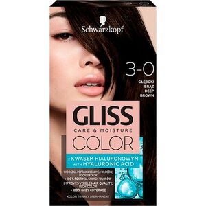 Schwarzkopf Krem koloryzujący Gliss Color nr. 3-0 Głęboki Brąz