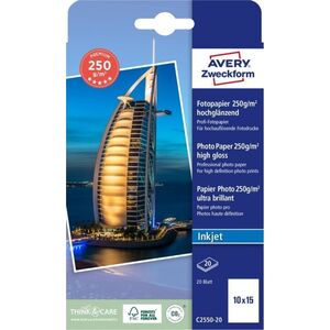 Avery Zweckform Avery Premium φωτογραφικό χαρτί υψηλής γυαλάδας, 250 g, 100 x 150 mm 13848374 4004182064283