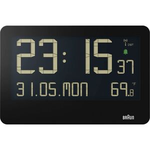 Braun Braun BC 14 μαύρο Ρολόι τοίχου ραδιοφώνου ψηφιακό 13965829 4007218677006