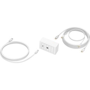 Vision VISION Techconnect Modulares AV-Panel with Kabeln - LEBENSLANGE GARANTIE - 5 Meter Kabel - 4K bei 60 Hz - Einfaches Paket zur Installation von Touchpanel-Displays or Projectoren - Enthalt britische Doppel-Gang-Raufpelzdmen 13967820 9792793000008