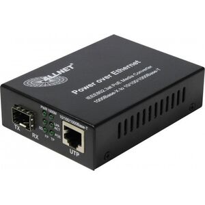 Allnet Z ALLNET Medienkonverter PoE μετατροπέας οπτικών ινών (15,4W/30W) auf 1000BASE-SX/LX Single-/ Multimode SFP Mini-GBIC Anschluss ALL-MC202P-SFP1-PoE 13691711 4038816185075