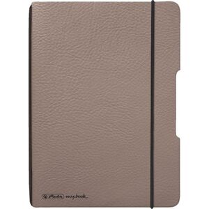 Herlitz Herlitz Notizheft flex A6 40 Bl Lederoptik FSC Mix taupe 13812234 4008110260433