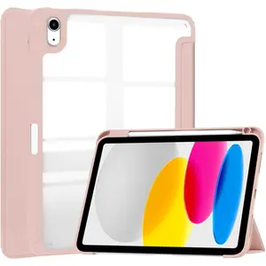 Bizon Case Tab Clear Matt Apple iPad 10 10.9 2022 rose gold