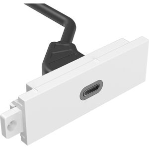 Vision VISION Techconnect Modulares AV-Abdeckblech - LEBENSLANGE GARANTIE - USB-C-Modul - "C" 3.1 Type-Buchse auf der Vorderseite - Ein Kabel mit 1 x HDMI-Kabel und 1 x USB-A 2.0-Buchsen be HDMI Hz - παρελθόν στο Techconnect-Rahmen - Kunststoff - wei 1335