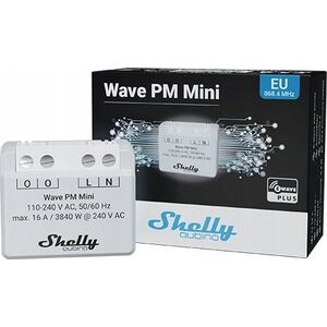 Shelly Shelly Qubino Wave PM Mini Smart Switch Grey 13471060 3800235269152