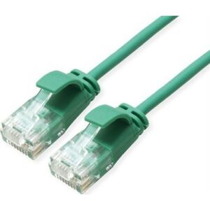 Triton ROLINE GREEN UTP patchkabel Cat.6A (Class EA), LSOH, extra dun, groen, 1 m