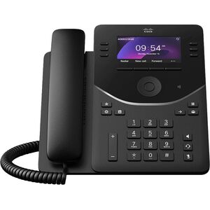 Cisco Cisco Desk Phone 9851 - VoIP-Telefon - with Trusted Platform Module (TPM) 2.0 with Rufnummernanzeige/Anklopffunktion - SIP, RTCP, RTP, SRTP, SDP - 46 Leitungen - Carbon Black 13838022 889728594967