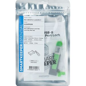 Smartkeeper SmartKeeper Mini "Mini USB-B Port" Blocker grün 4 Stk.+Key 13338400 8809534691577