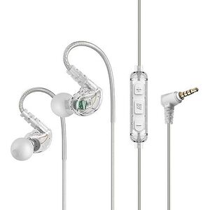 Ακουστικά ήχου MEE MEE Audio M6-R3 Αθλητικά ακουστικά μέσα στο αυτί με τηλεχειριστήριο, IPX5 - Clear 13307721 616312616459