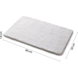 Sourcing FUZZY MAT 50X80 CM ΛΕΥΚΟ 14151986 8003341307311
