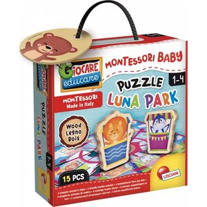 Lisciani LISCIANI MONTESSORI BABY wood puzzle Luna Park 15τεμ., 96855 14235620 8008324096855