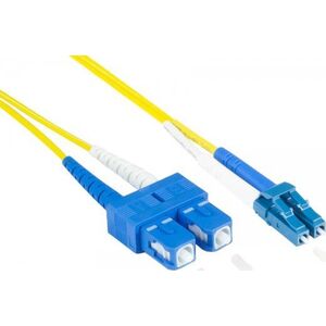Alcasa Alcasa LW-9005LS InfiniBand / καλώδιο οπτικών ινών 0,5 m 2x LC 2x SC Yellow 13395535 4014619461523