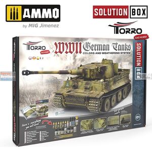 Ammo Ammo: Solution Box 01 - German Tanks II WW - Colors and Weathering System 14417474 4250229627830