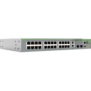 Allied Telesis AT-GS970EMX/28-50 łącza sieciowe Zarządzany L3 Gigabit Ethernet (10/100/1000) Szary