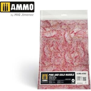 Vallejo Ammo: Pink and Gold Marble - Round Die-Cut (2) 13959068 8432074087878