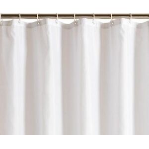 Badeforhæng Unicolor Miljø - B:180 x H:200 cm, hvid, Ingen bly, PVC og giftig imprægnerin