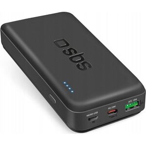 Powerbank SBS TTBB20000PD20K 20000 mAh 20W PD USB-C, USB-A, Micro-USB - czarny