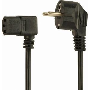 Kabel zasilający Gembird Kabel zasilający komputerowy, kątowy z certyfikatem VDE Gembird (1,5 m)