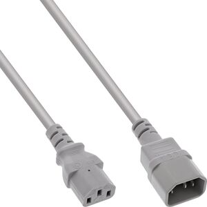 Καλώδιο τροφοδοσίας InLine INLINE Netzkabel Kaltgeraeteverlaengerung C13 zu C14 0,3m γκρι 13839074 4043718298006