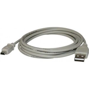 Kabel USB Logo USB-A - miniUSB 2 m Szary (17065)