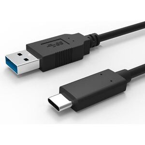 Kabel USB Logo USB-A - USB-C 1 m Czarny