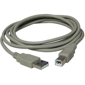 Kabel USB Logo USB-A - USB-B 3 m Biały (17059)