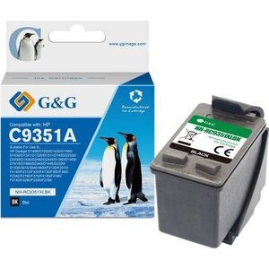 Tusz G&G kompatybilny z C9351A, HP 21, NH-R9351BK, black, 16ml
