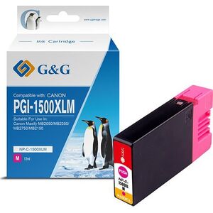 Tusz G&G kompatybilny z PGI 1500XL, NP-C-1500XLM/C, magenta