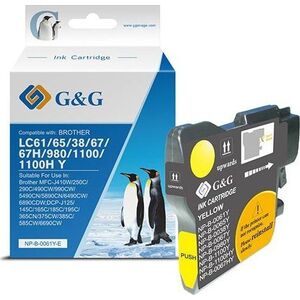 Tusz G&G kompatybilny z LC-980Y, LC-1100Y, NP-B-0061Y/1100Y/980Y, yellow, 260s