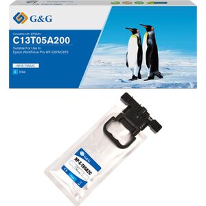 Tusz G&G G&G kompatybilny ink / tusz z C13T05A200, NP-E-T05A2C-A, cyan, 20000s