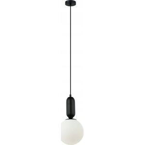 Lampa wisząca Italux Italux Aldeva PND-02340-1M-BK lampa wisząca zwis 1x40W E27 biała/czarna