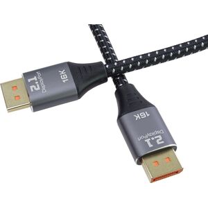 Καλώδιο PREMIUMCORD DisplayPort 2.1, 16K@60Hz, 8K@120Hz, 1m 14440855 8592220026028