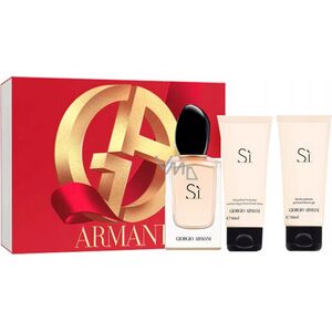 ARMANI SET (SI (W) EDP/S 50ML + BODY LOTION 50ML + SHOWER GEL 50ML)