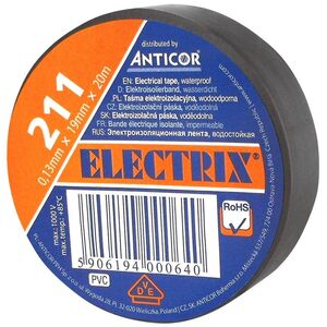 Anticor Taśma elektroizolacyjna PCW brązowa 19mm 20m