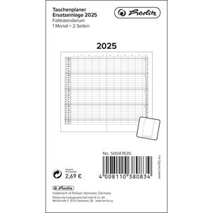 Herlitz Herlitz Taschenplaner Ersatzeinlage mit Leporello-Falzung 14103141 4008110380834