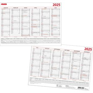 Herlitz Herlitz Tafelkalender A4 FSC Mix inkl. Schulferien rot/schw 14103153 4008110384016