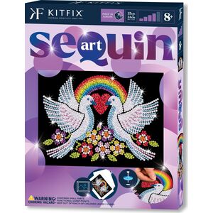 Σετ MINDS of LOVE KITFIX DIY Sequin Art Purple Doves of Hope 14044263 5905935810289