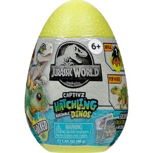 CAPTIVZ CAPTIVZ αυγό γλίτσας με φιγούρα δεινοσαύρου Jurassic Flocked Hatchlings, ποικιλία, 670 14185607 840148210349