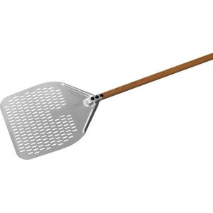 GI.METAL Gi.Metal Woodtech Rectangular Perforated Pizza Peel 36x36 cm Λαβή 30 cm 14194732 8019618183267
