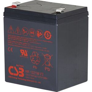Lead acid battery 12V 5Ah@C20 21W@15min F2 Pb AGM VRLA CSB