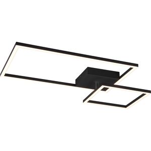 Lampa sufitowa Trio RL Nowoczesny plafon przysufitowy czarny Trio RL PADELLA R62642132
