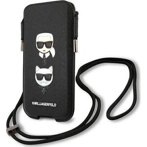 Etui na tablet Karl Lagerfeld Karl Lagerfeld Torebka KLHCP12LOPHKCK 6,7" czarny/black hardcase Saffiano Ikonik Karl&Choupette Head