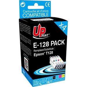 Tusz UPrint UPrint kompatybilny ink / tusz z C13T128, 1xblack/1xcyan/1xmagenta/1xyellow, 4x10ml, E-128 PACK, dla Epson Stylus S22, SX125, 420W