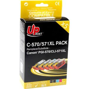 Tusz UPrint Zestaw tuszy C-570/571XL / CLI571 (2x Black, Cyan, Magenta, Yellow)