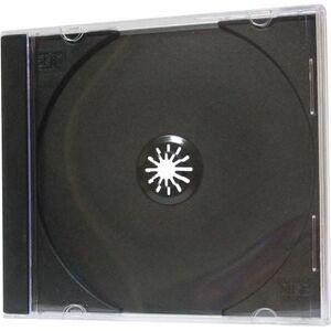 Box na 1 szt. CD, czarny, cienki, No Name, 5,2mm