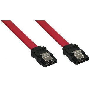 InLine SATA - SATA, 0.5m, Czerwony (27705A)