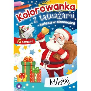 Kolorowanka z tatuażami Mikołaj