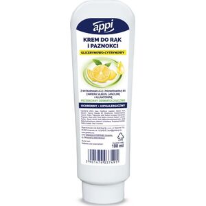 Appi Ochronny krem do rąk i paznokci Glicerynowo-cytrynowy 100 ml