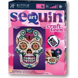 Dover Publications Inc. Σετ KITFIX DIY Sequin Art Craft Teen Sugar Skull 14044290 5905935812405