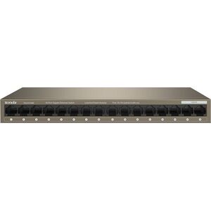 Tenda Tenda TEG1016M - 16-port Gigabit Ethernet Switch, 10/100/1000 Mbps, Fanless, Kov